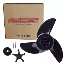 Hélice Para Motor Elétrico Phantom 44/54 Lbs 3 Pás Com Porca