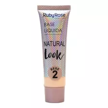 Base De Maquiagem Em Líquida Ruby Rose Natural Look Líquida Matte - 29ml