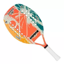 Raquete De Beach Tennis Vammo Summer Vibe Branca E Laranja