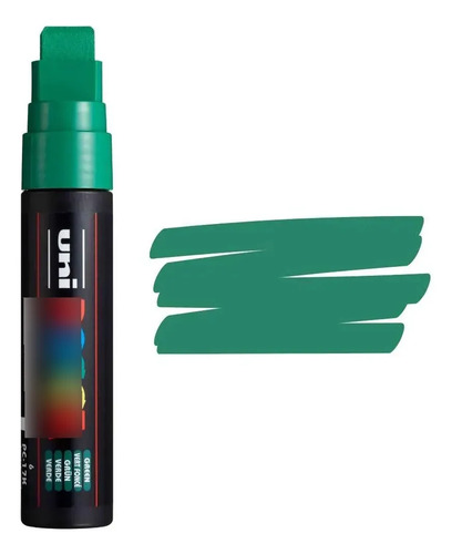 Marcador Uni Posca  Pc-17k X Unidad Verde