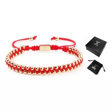 Pulsera Ajustable Oro Laminado 18k Lujo Hombre Mujer Regalo 