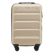 Valija Primicia Houston Carry On Carro Reforzado Color Beige