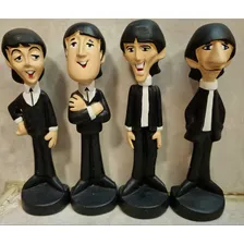 4 Figuras The Beatles En Pasta Cerámica.