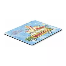 Feliz Navidad Husky Siberiano Mouse Pad, Hot Pad O Trivet