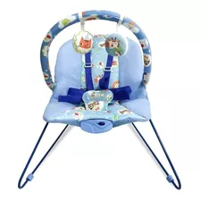 Cadeira De Balanço Para Bebê Baby Style Repouseira Lite Azul Azul-celeste