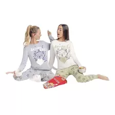 Pijama De Invierno De Mujer Mix, Ropa De Dormir. Lencatex