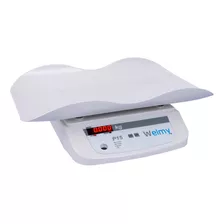 Balança Pediatrica (bebes) Eletronica - 109-e Marca Welmy Cor Branco Peso Máximo Suportado 15 Kg 110v/220v