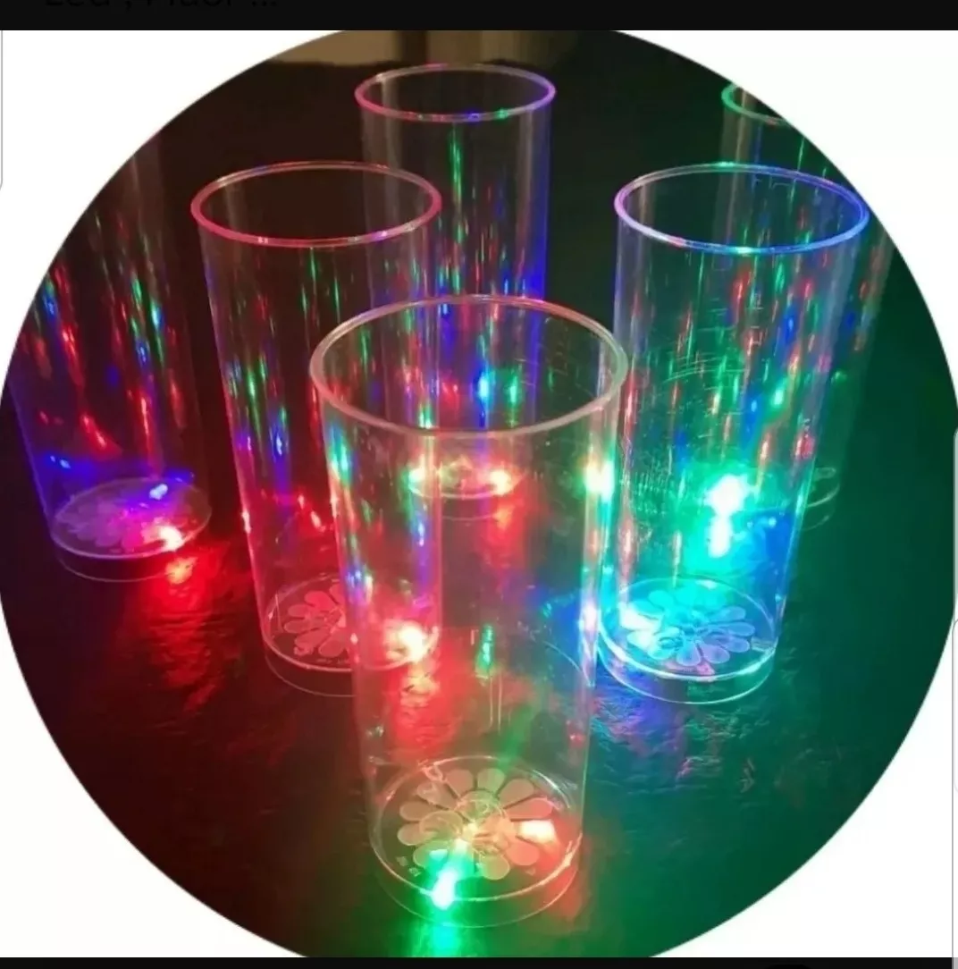 30 Vasos Luminosos Led , Cotillon Luminoso Led , Fluor !!!