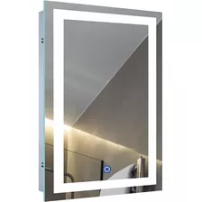 Espejo De Baño Inteligente Con Luz Led Táctil, 60 Cm X 60 Cm
