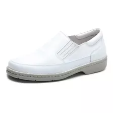 Sapato Masculino Branco Ortopédico Anti Stress Relax Comfort