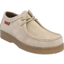 Zapato Cuero Mujer Navajo Taupe Hush Puppies