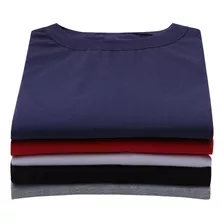  5 Camisas Masculina Camisetas Básica Slim Colorida Atacado