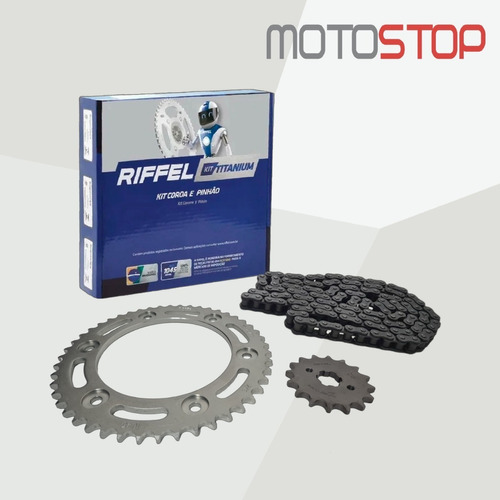 Kit De Transmisin / Arrastre Riffel Para Honda Xr 190 Foto 2