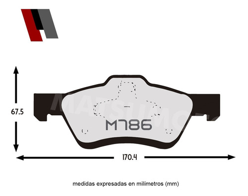 Pastilla De Freno Cermica Delantera Ford Escape 2011-2012 Foto 3