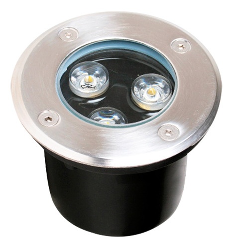 Balizador Spot Led Embutir Chao Piso Jardim 3w Prova Dagua