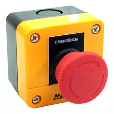 Caixa Plástica Amarela C/ Botão De Emergência Cp1-e (1nf)