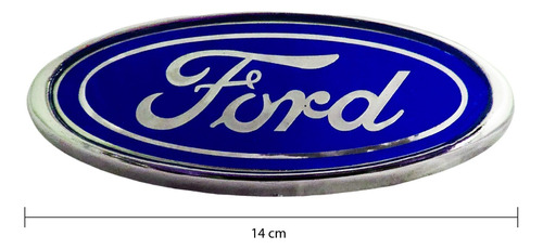 Emblema Frontal Y Trasero Ford 14cm Tipo Original Foto 2