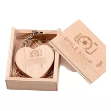 Usb De Madera Personalizado Con Grabado Laser De 32gb