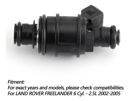 6 Inyectores De Combustible Para Land Rover Freelander 2.5l Foto 3