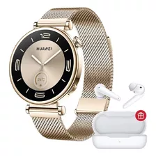 Smartwatch Huawei Gt 4 41mm Dorado + Freebuds Se De Regalo