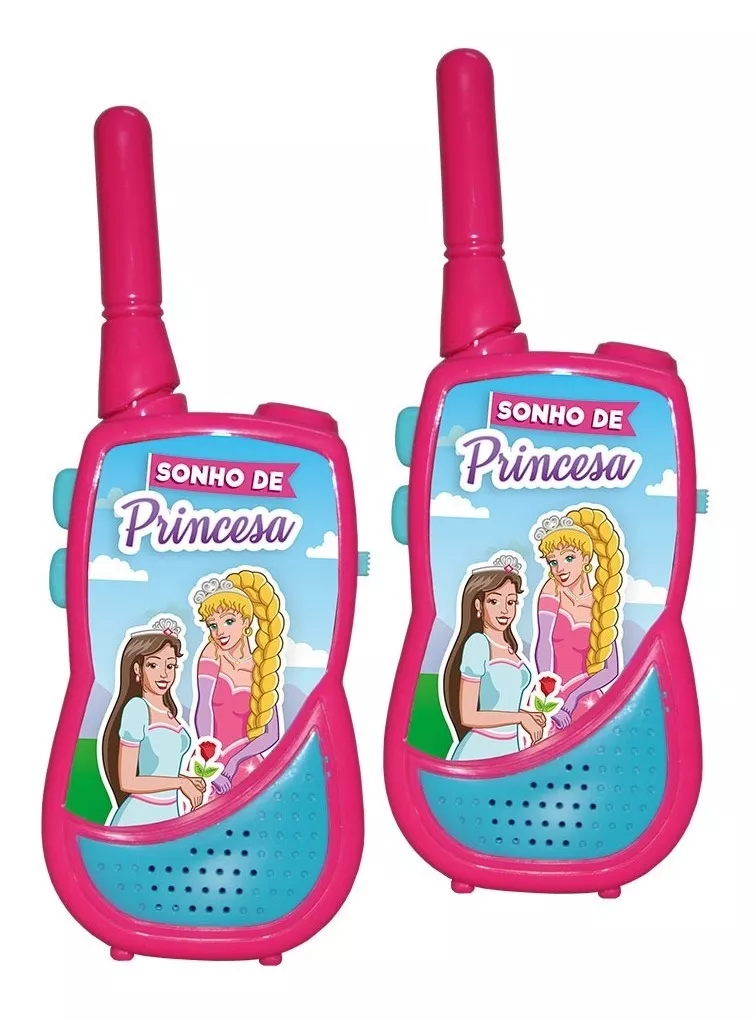 Walkie Talkie Infantil Sonho De Princesa - Dm Toys