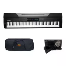 Kit Piano Kurzweil Ka70 Com Capa E Microfone Regent