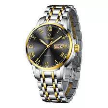 Wishdoit Pareja Reloj Original Impermeable Inoxidable Moda