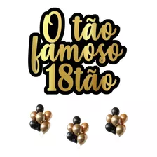 Topo De Bolo Topper Decoração 18tão Personalizado