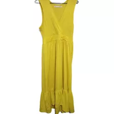 Vestido Mediano Amarillo Midi El Corte Inglés 