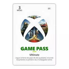 Gift Card Xbox Game Pass Ultimate 3 Meses