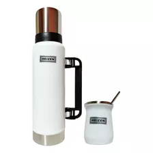 Combo Termo 1.2l Acero Inox + Mate Acero Inox