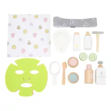 Set De Cosméticos De Madera Para Niños, Maquillaje Y Cuidado