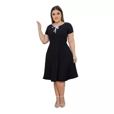 Vestido Evangelico Moda Feminina Gode Midi Comportado Barato