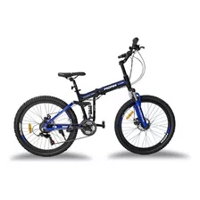 Bicicleta Klamp Monk Plegable De Doble Suspension Color Azul