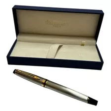 Boligrafo Waterman Expert Acero Gt Rollerball Detalles Oro