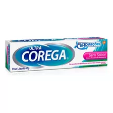 Corega Ultra Creme Fixador Para Dentaduras Sem Sabor 12h 40g