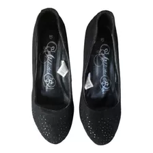Hermosos Zapatos Negro, Nº 35, Nuevas, Cómodos Y Elegantes