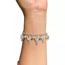 Pulsera O Pulso Siete Ángeles, Cascabel Plata Fina Ley .925