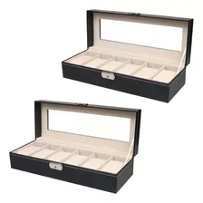 X2 Caja Organizador Relojes Caja Reloj Caja Para Relojes 6