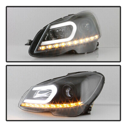 Black 2012-2014 Mercedes Benz W204 C-class Led Signal Dr Yyk Foto 6