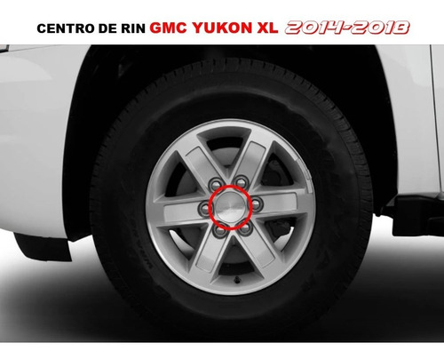 Par De Centro De Rin Para Gmc Yukon 2014-2018 80 Mm Foto 2