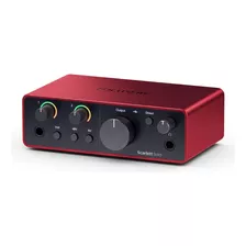 Interface De Áudio Focusrite Scarlett Solo 4th Gen