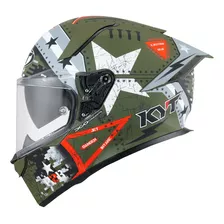 Capacete Kyt R2r Max Assault Verde Militar Camuflado Fosco