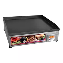 Chapa Elétrica De Lanches Inox 40x35cm Profissional Pratic Cor Voltagem 220v