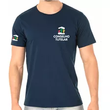 Camiseta Algodão Masculino Conselho Tutelar Bordado Mod2