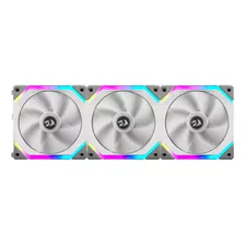 Kit Ventoinhas Lian Li Uni Fan Sl120 Rgb Redragon Branco