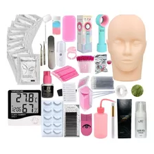 Kit Para Extensiones De Pestañas Profesional Práctica 1x1 