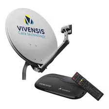 Receptor Digital Vivensis Vx10 + Antena Banda Ku 75 Cm