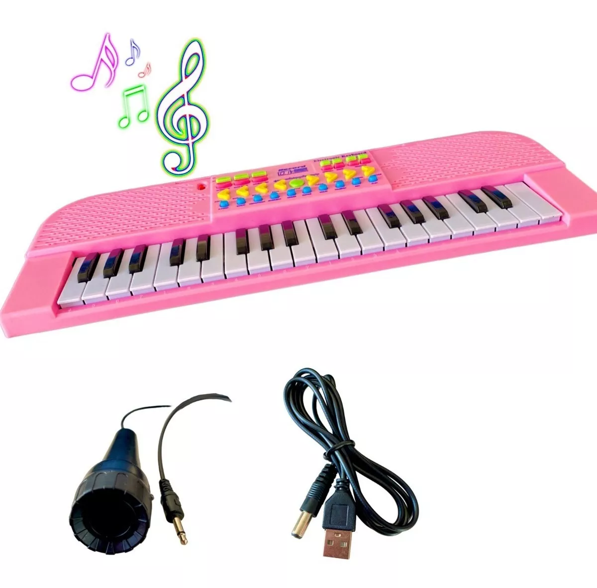 Teclado Piano Electronico Musica Niños Con Microfono Kareoke