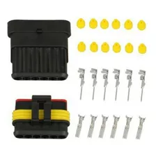 Conector Plug Automotivo 5 Vias Selado Prova D'agua - 10 Kit